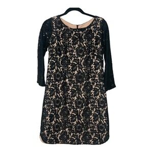 Vince Camuto 3/4 Sleeve Floral Lace Dress